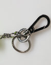Dolce & Gabbana Neon Green Bear Embroidered Logo Men Keychain ClaspKeyring