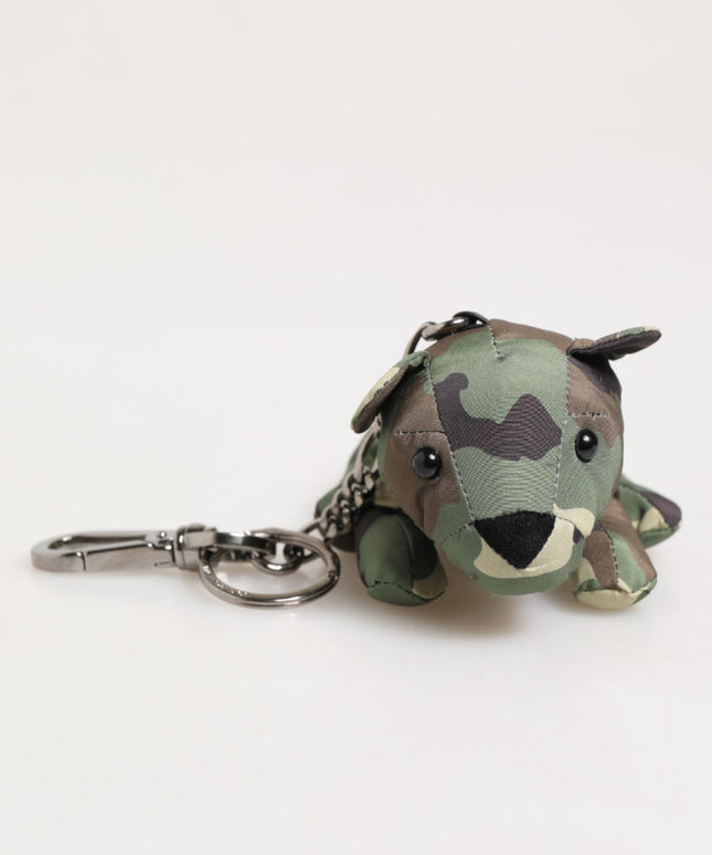 Dolce & Gabbana Camouflage Multicolor Animal Silhouette Keychain Keyring