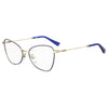 Moschino Blue Metal Frames