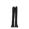 Stuart Weitzman Black Leather Over The Knee
