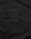 Dolce & Gabbana Black Cotton Velvet Logo Print Men T-shirt