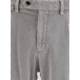 Germano Gray Cotton Casual Pants