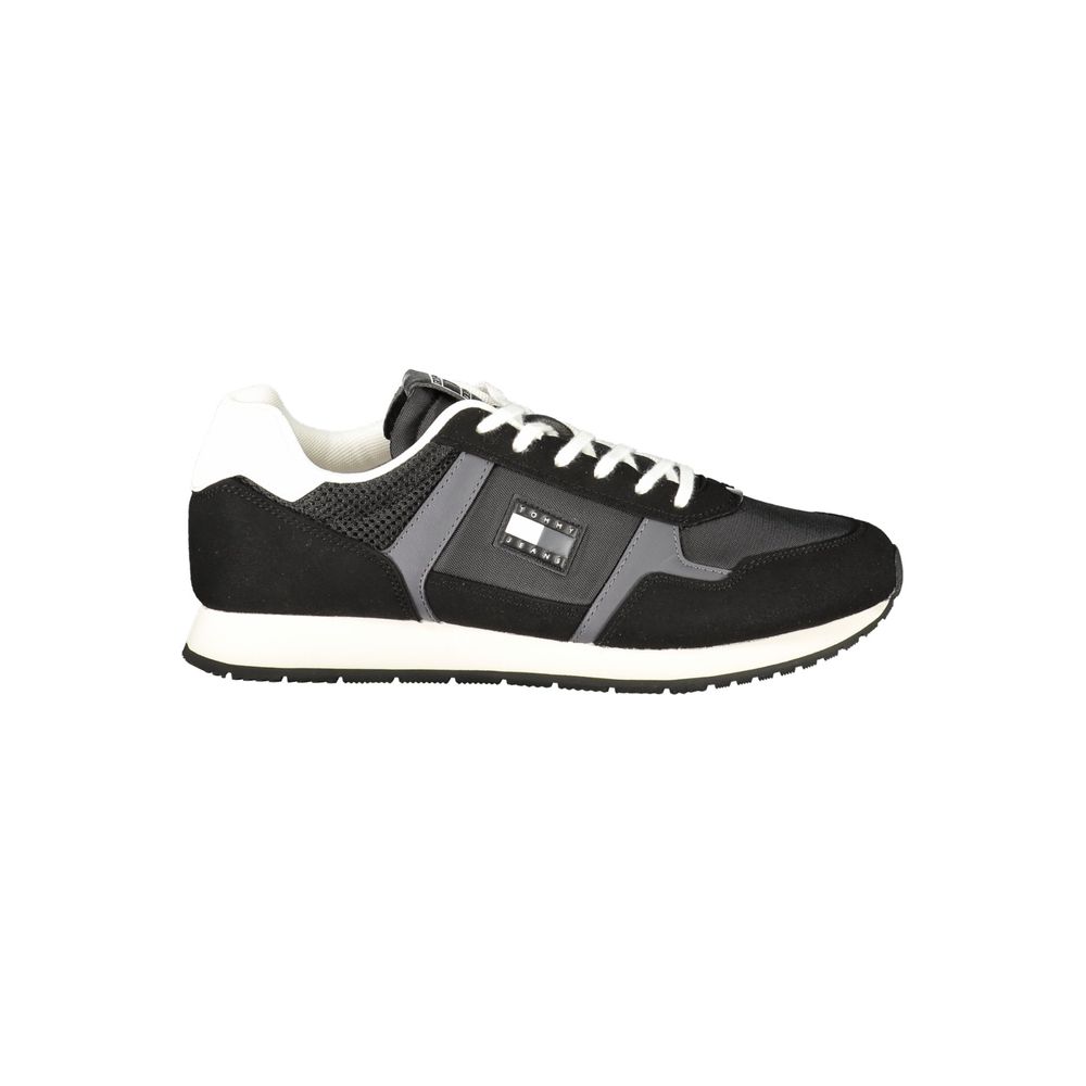 Tommy Hilfiger Tommy Hilfiger Black Polyester Men Sneaker (Shoe Size Men: EU40/US7, nan: nan, nan: nan)