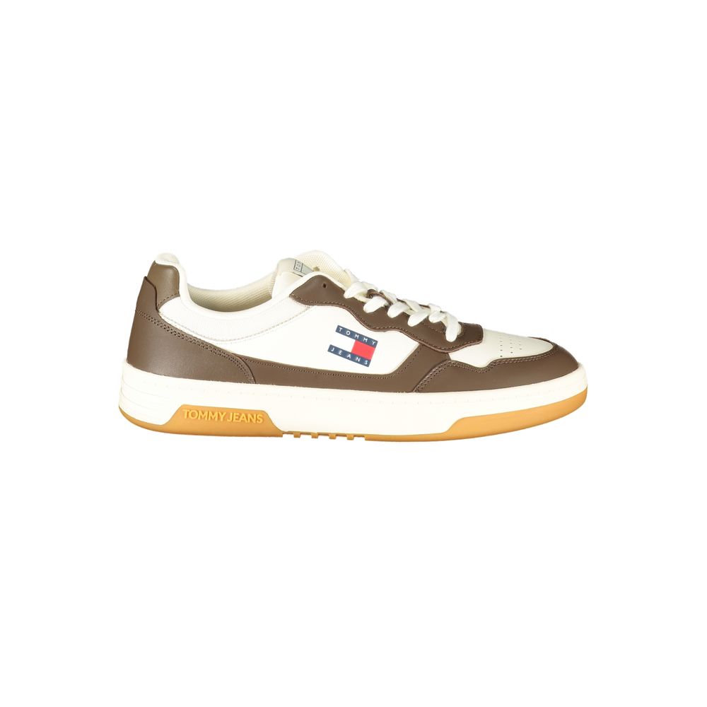 Tommy Hilfiger Tommy Hilfiger White Leather Men Sneaker (Shoe Size Men: EU40/US7, nan: nan, nan: nan)