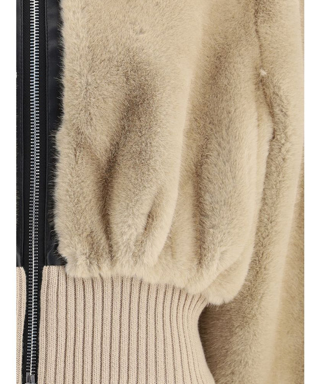 PINKO Faux fur bomber Jacket