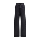 Saint Laurent Black Cotton Slim Fit Jeans