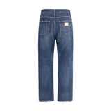 Dolce & Gabbana Blue Cotton Boyfriend Jeans
