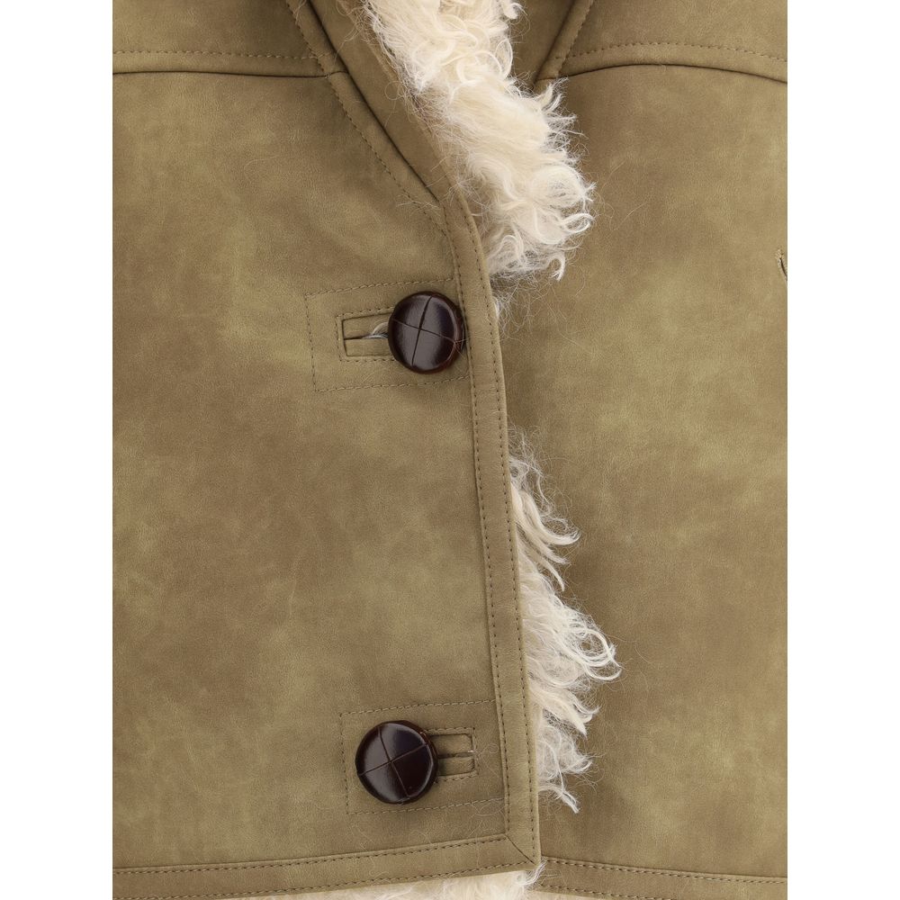Marant Etoile Shearling faux leather Clara Gilet