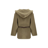 Jacob Cohen Brown Fleece Wool Coat