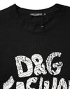 Dolce & Gabbana Black Cotton Sleeveless DG Fashion Top