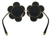 Dolce & Gabbana DG2201 Black Lens Gold Frame LIMITED EDITION Sunglasses