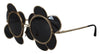 Dolce & Gabbana DG2201 Black Lens Gold Frame LIMITED EDITION Sunglasses