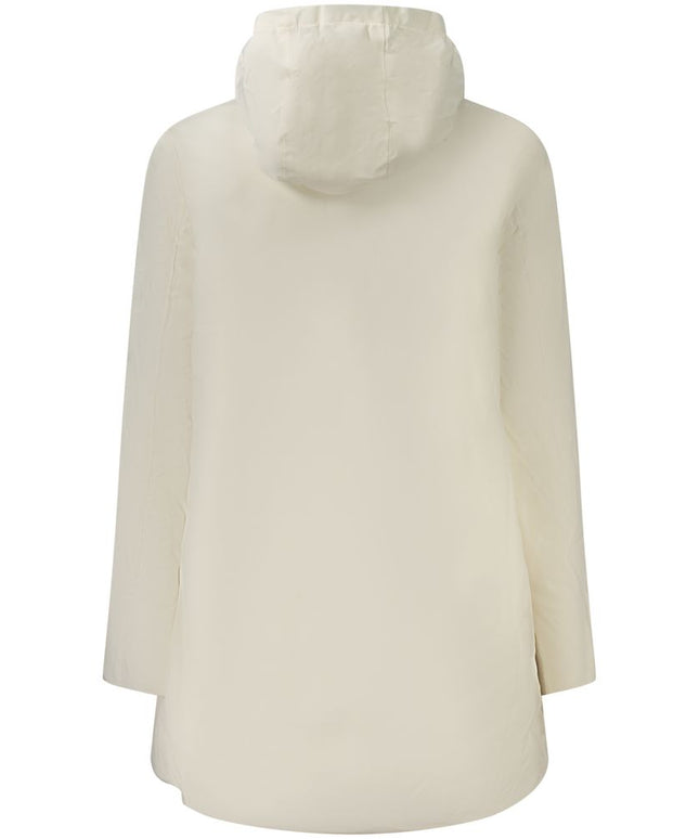 K-WAY White Nylon Jackets & Coat