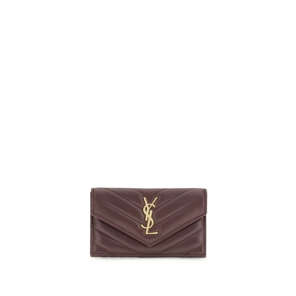 Saint Laurent Bordeaux Lamb Ovis Aries Aries Wallet