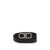 Ferragamo Gancini reversible belt in black leather with silver-tone Gancini buckle, ideal for men's accessories and formal wear.