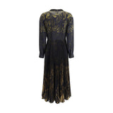 Sara Roka Multicolor Polyester Casual Dress