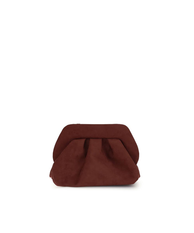 THEMOIRè Bios suede Clutch Bag