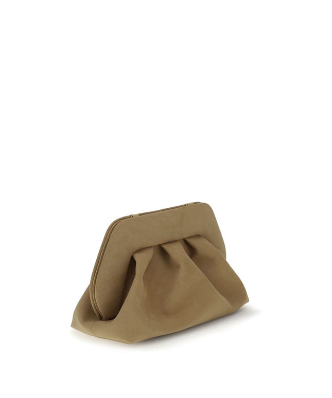 THEMOIRè Bios suede Clutch Bag