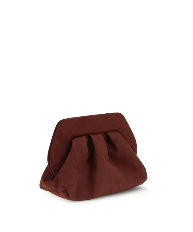 THEMOIRè Bios suede Clutch Bag