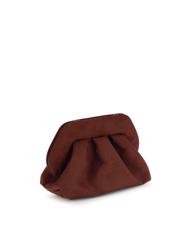 THEMOIRè Bios suede Clutch Bag