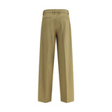True Royal Green Polyester Dress Pants
