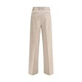 True Royal Beige Wool Casual Pants