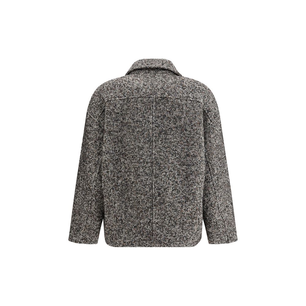 True Royal Gray Polyester Coat