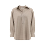 True Royal Beige Wool Shirt