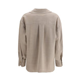 True Royal Beige Wool Shirt