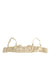 Dolce & Gabbana Cream Satin Blend Balconette Bra Underwear