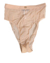 Dolce & Gabbana Dolce & Gabbana Beige Sheer Mesh High Waist Panty Underwear (Italian Size WOMEN: IT1 | XS, nan: nan, nan: nan