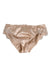 Dolce & Gabbana Rosy Beige Silk Satin Lace Trim Panty Underwear