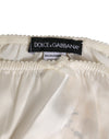 Dolce & Gabbana White Silk Satin Lingerie PantyUnderwear
