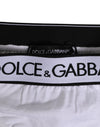 Dolce & Gabbana White Logo Waistband Modal Cotton ThongUnderwear