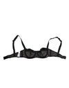 Dolce & Gabbana Black Sheer Mesh Underwire BraUnderwear