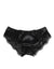 Dolce & Gabbana Black Silk Satin Lace Trim PantyUnderwear