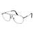Ermenegildo Zegna Silver Men Glasses Frame