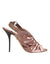 Dolce & Gabbana Dolce & Gabbana Bronze Satin Ruched Slingback Sandals Shoes (Shoe Size Women: EU35/US4.5, nan: nan, nan: nan)