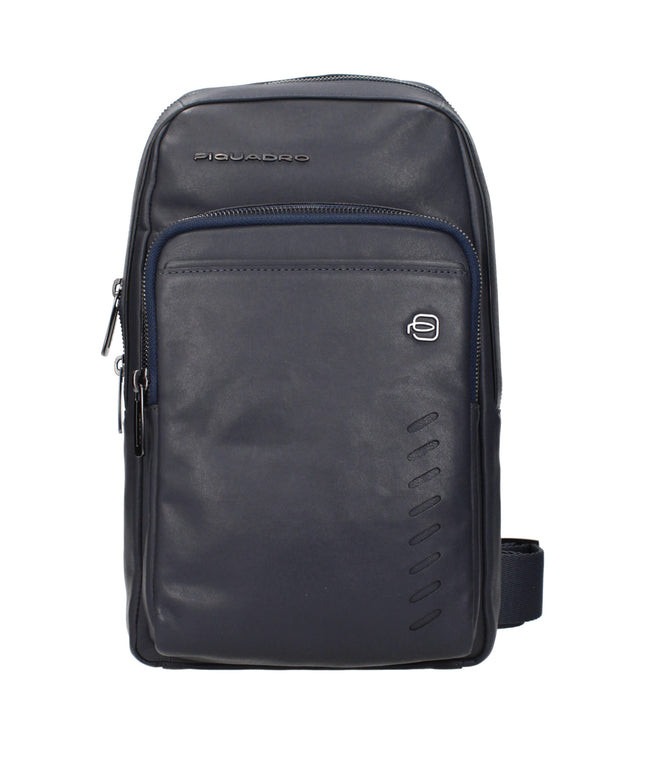 Piquadro Blue Leather Crossbody Bags