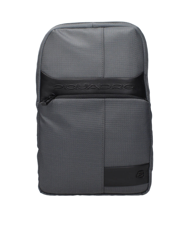 Piquadro Gray Fabric Crossbody Bags