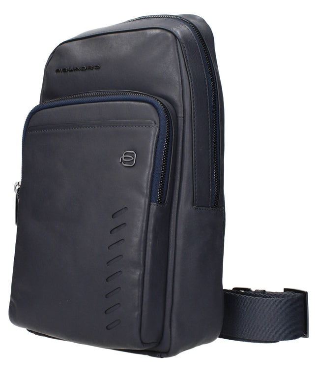 Piquadro Blue Leather Crossbody Bags