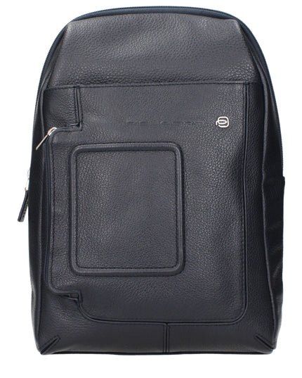Piquadro Blue Leather Crossbody Bags