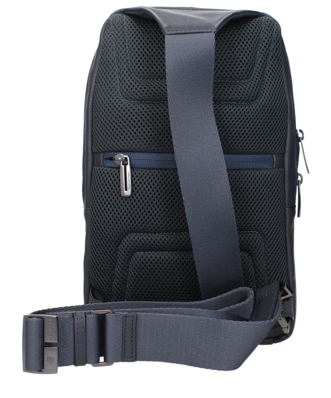 Piquadro Blue Leather Crossbody Bags