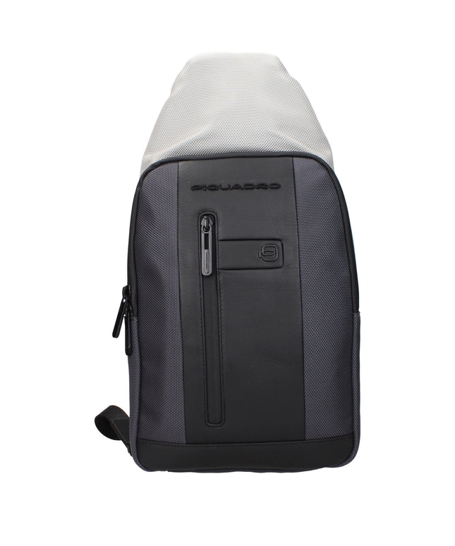 Piquadro Gray Fabric Backpacks