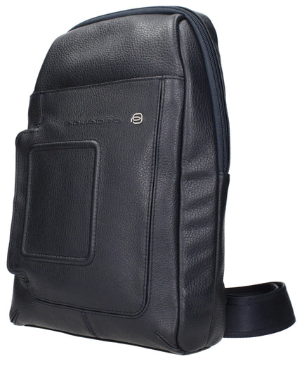 Piquadro Blue Leather Crossbody Bags