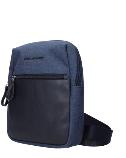 Piquadro Blue Fabric Crossbody Bags