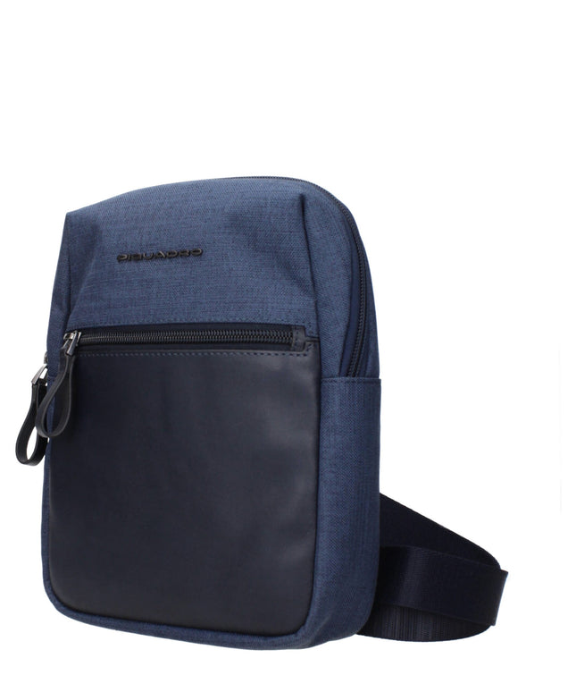 Piquadro Blue Fabric Crossbody Bags