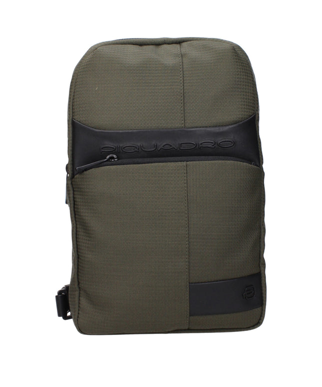 Piquadro Green Fabric Crossbody Bags