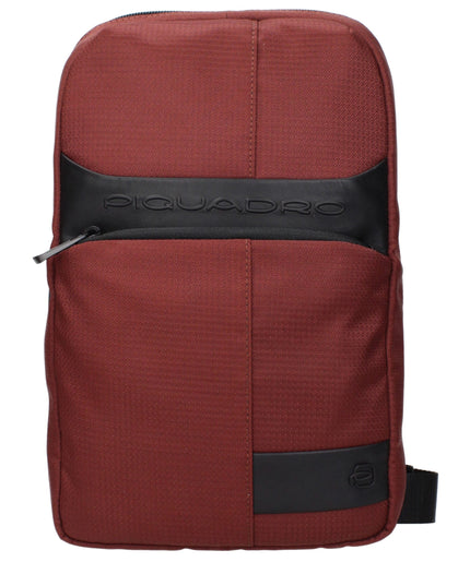 Piquadro Red Fabric Crossbody Bags