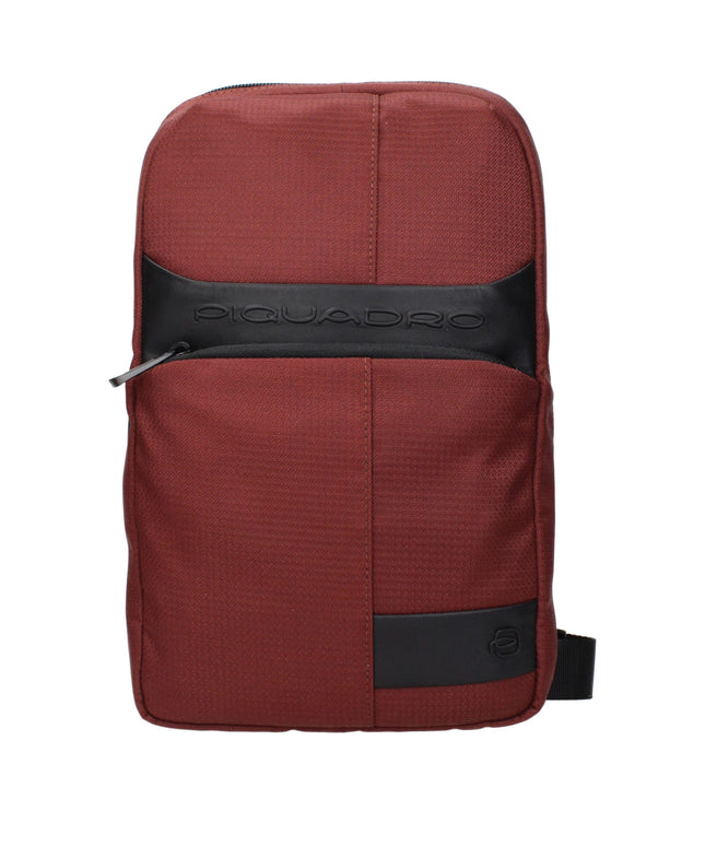 Piquadro Red Fabric Crossbody Bags